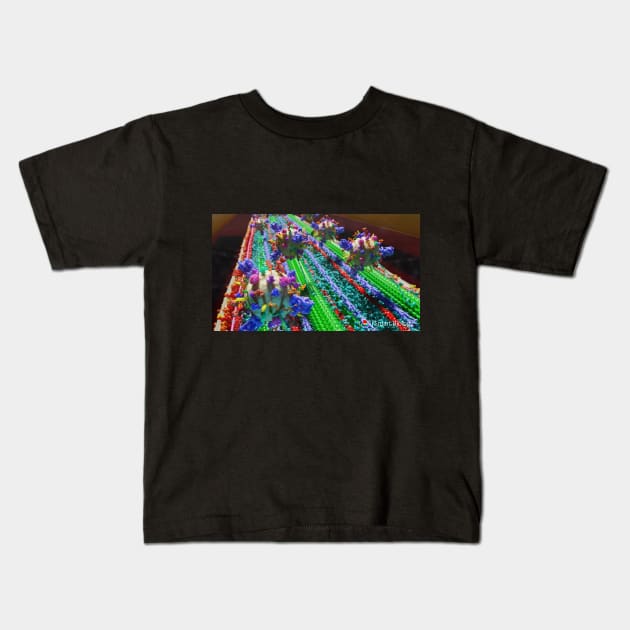 Nerve Cell Axon Kids T-Shirt by Smart Biology